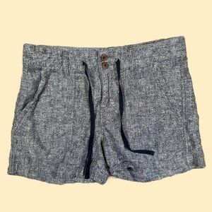 Patagonia Women's Island Hemp Organic Cotton Gray Chambray Shorts Size 4